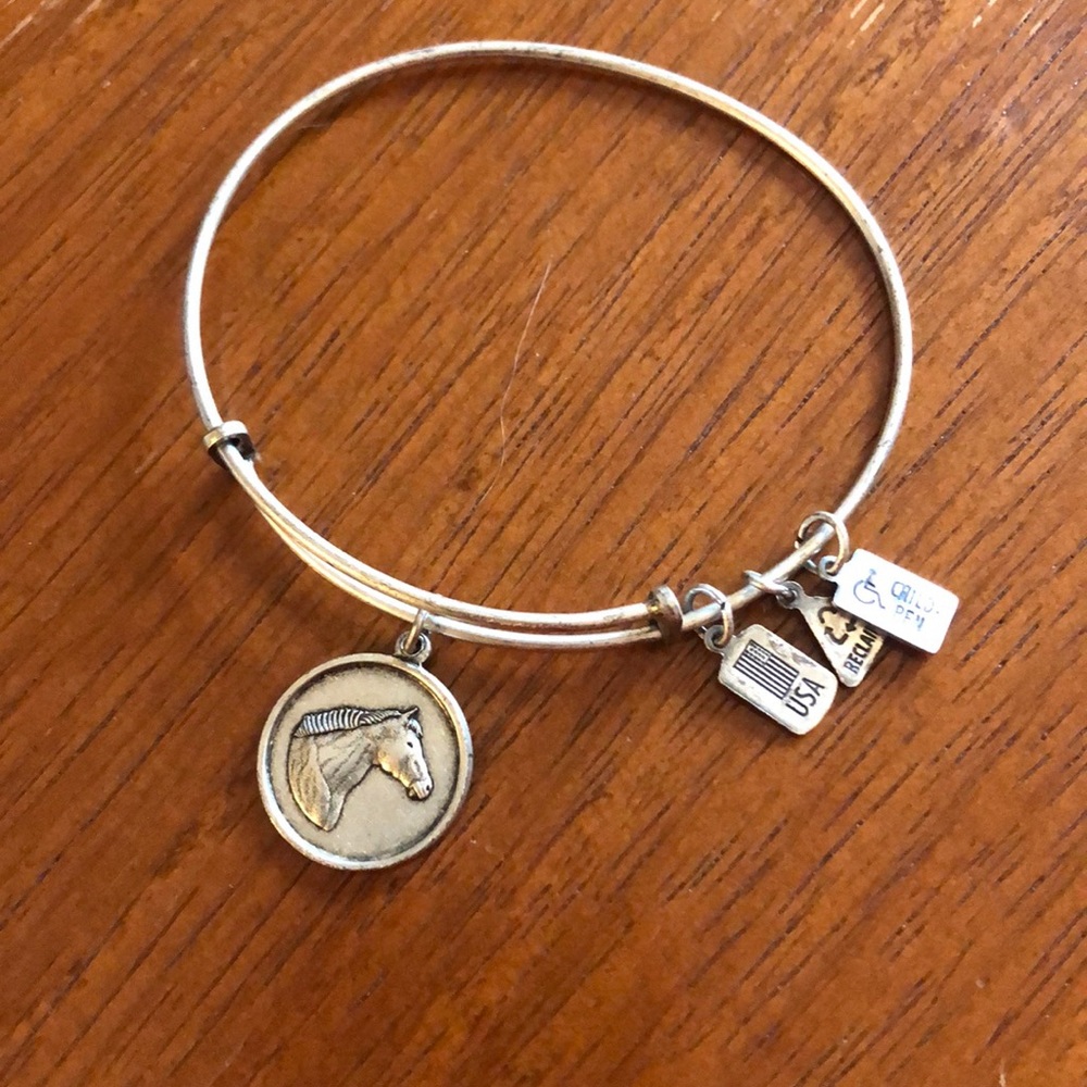 Silver Wind and Fire horse head bracelet